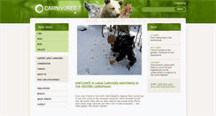 Desktop Screenshot of carnivores.cz