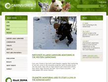 Tablet Screenshot of carnivores.cz